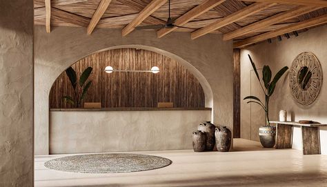 Mediterranean Hotel, Loft Interior, Dream Hotels, Hotel Concept, Spa Interior, Mediterranean Design, Hotel Interior Design, Reception Design, Spa Design