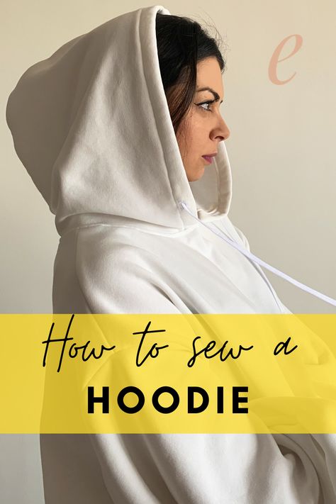 how-to-sew-a-hoodie-sewing-tutorial Oversized Hoodie Pattern, Kangaroo Pocket Pattern, Hoodie Sewing Pattern Free, Clothing Sewing Patterns Free, Hoodie Sewing, Hoodie Sewing Pattern, Womens Oversized Hoodie, Hoodie Tutorial, Hoodie Diy