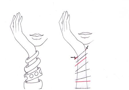 draw a bracelet up by Teya Bozhilova – How to draw a bracelet Bangles Drawing Sketch, How To Draw A Bracelet, How To Draw Bracelets, Jewelry Drawing Easy, How To Draw Jewelry, Bangle Drawing, Bracelets Drawing, Bracelet Illustration, Drawing Bracelet