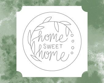 Home Embroidery, Embroidered Wall Art, Embroidery Template, Hand Embroidery Projects, Embroidery Patterns Free, Hand Embroidery Pattern, Hand Embroidery Art, Hand Embroidery Design, Embroidery For Beginners