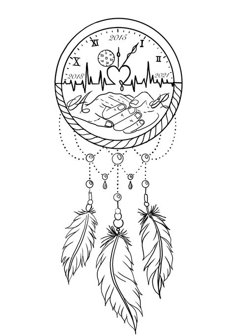 Sun Dream Catcher Tattoo, Dream Catcher Outline, Dream Catcher Stencil, Simple Dream Catcher Tattoo, Dreamcatcher Tattoo Thigh, Dream Catcher Sketch, Atrapasueños Tattoo, Neat Drawings, Dreamcatcher Drawing