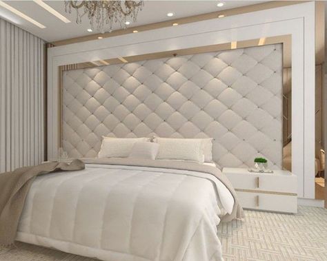 Designs Behind Bed, Bed Wall Design Modern Luxury, Bed Back Wall Design Modern Luxury, Bedroom Behind Bed Wall Decor, Wall Decor Behind Bed, Wall Behind Bed Ideas, Behind The Bed Wall Decor, Wall Behind Bed Decor Ideas, Elegant Master Bedrooms Decor Modern