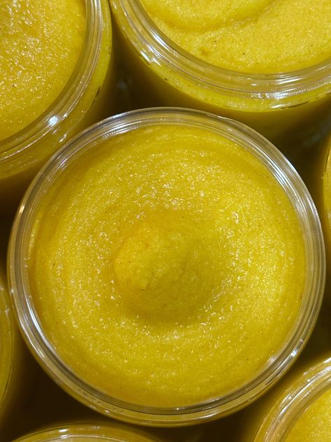 Polish your body with the luxurious LUXE Turmeric Body Polish! Made with potent turmeric, this scrub gently exfoliates to reveal glowing, healthy-looking skin. Prepare to be dazzled as you bid farewell to dryness and embrace your soft, revitalized skin with every use. (Watch out, you may start glowing for real!) after Turmeric Body Scrub, Hard Launch, Diet Schedule, Body Routine, Benefits Of Turmeric, Business Things, Turmeric Face Mask, Prevent Pimples, Turmeric Benefits