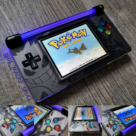 Gameboy Color Aesthetic, Video Game Aesthetic, Gameboy Pokemon, Modded Gameboy, Gameboy Color Games, Moving Planner, Custom Consoles, Video Game Controller, Gameboy Advance