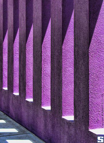 Purple Columns - Albuquerque, New Mexico | Flickr - Photo Sharing! Color Uva, Purple Wall, Radiant Orchid, Purple Reign, Vertical Lines, No Rain, Purple Love, All Things Purple, Art Sculptures