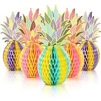 Neon Luau Party, Luau Party Table Decorations, Hawaiian Table Decorations, Beach Party Centerpieces, Luau Christmas, Hawaii Theme Party, Tropisk Fest, Beach Party Decor, Pineapple Centerpiece