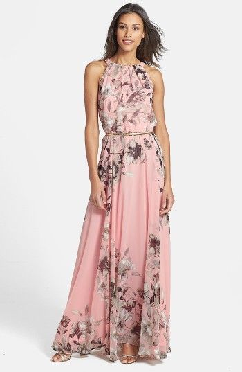 For most major cruise lines, this would be a great formal night dress. Women's Eliza J Belted Chiffon Maxi Dress Floral Print Chiffon Maxi Dress, Sukienki Maksi, فستان زهري, Floral Dresses Long, Dress Chiffon, Maxi Robes, Floral Print Maxi Dress, Chiffon Maxi, Chiffon Maxi Dress