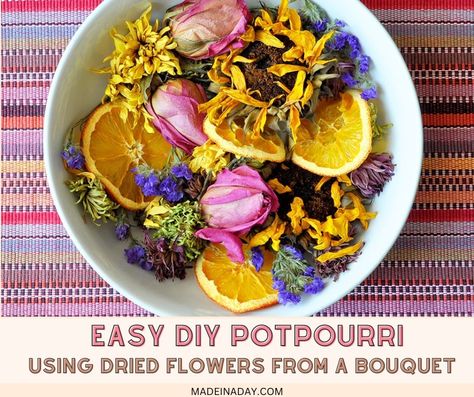 Dry Flower Petals, How To Make Potpourri, Diy Potpourri, Rose Potpourri, Best Smelling Essential Oils, Lavender Potpourri, Dried Floral Bouquet, Dried Potpourri, Homemade Potpourri