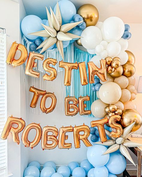 Destin-ed for love! 💍✨ Celebrating the future Mrs. Roberts with all the golden and beachy vibes! 🩵💫 This party was just jaw-dropping all around! The balloons, favors, bags, bridal gifts, cookies, and everything just came together so well- stay tuned!! We can't wait to show you! • • #BrideToBe #WeddingBells #experiencepcola #bachelorettetrip #destinflorida #destintobe #vacationmode #balloondecor #girlstrip Bachelorette Blue Theme, Destin Bachelorette Party, 30a Bachelorette Party, Last Toast On The Coast Bachelorette, Beachy Bachelorette Party, 30a Bachelorette, Bachelorette Theme, Beachy Theme, Bachelorette Ideas