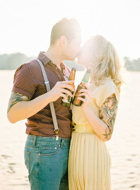 This couple has some serious style! We’re loving the effortless and playful vibe… no fuss, just sweet sweet love. The lovely Hanke Arkenbout set out with Jeroen and Kirsten for the beach and simply had a good time. Sometimes keeping it natural captures the most genuine and authentic moments. Throwing in a beer or two doesn’t hurt, … Picnic On The Beach, Wedding Sparrow, Beautiful Beach Wedding, Google Search Console, Photographs Ideas, Engagement Photo Inspiration, Fall Engagement, Beach Engagement, Wedding Advice