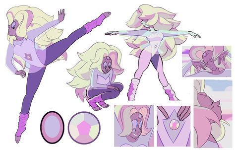 Rainbow Quartz Steven Universe Su Fusions, Gem Fusions, Crystal Gems Steven Universe, Steven Universe Characters, Steven Universe Gem, Rainbow Quartz, Steven Universe Fanart, Universe Art, Space Rock