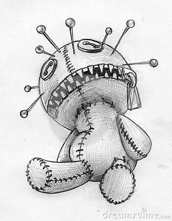 pin cushion Drawing Doll, Voodoo Doll Tattoo, Diy Halloween Dekoration, Scary Drawings, Doll Tattoo, Doll Drawing, Creepy Drawings, Desenho Tattoo, Dark Art Drawings