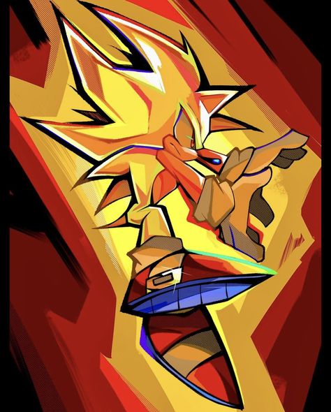 Super Sonic Art, Super Shadow, How To Draw Sonic, Metal Gear Rising, Blender Models, Sonic Heroes, Screen Savers Wallpapers, Super Sonic, Sonic Characters