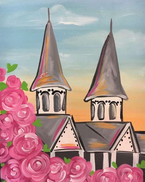 Pinots Palette Paintings, Jigsaw Puzzle Crafts, Kentucky Derby Themed Party, Palette Painting, Kentucky Home, Pinots Palette, Derby Ideas, Catholic Crafts, My Old Kentucky Home