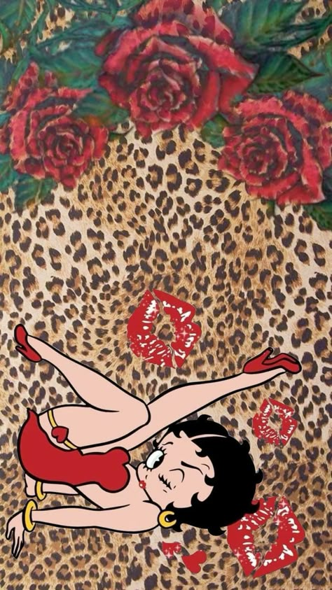 Betty Boop Posters, Mermaid Motel, Cheetah Print Wallpaper, Fierce Tiger, Betty Boop Art, Cute Laptop Wallpaper, Phone Wallpaper Patterns, Pant Suits, Loose Shirt