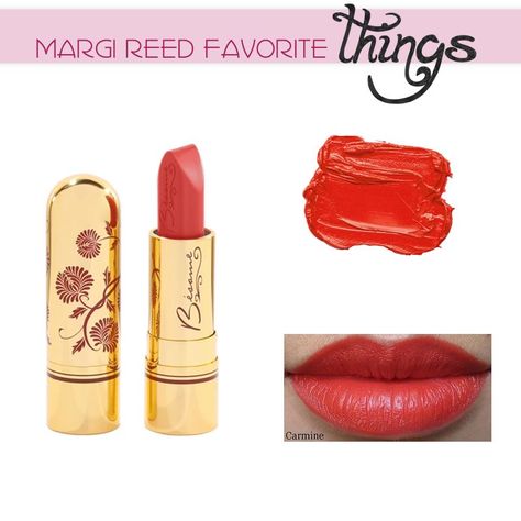 Lipstick Favorite- Carmine from 1931 I love the color, with hints of orange for a late 70s vibe. Excellent quality, and last. One of my favorites, for sure! :-) #lipstick #MargiReedFavorites #1931 My Favorites, Last One, Favorite Things, I Love, Orange, Beauty, Color