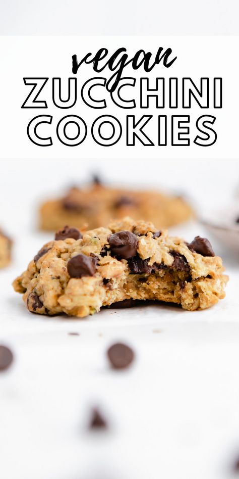 Zucchini Cookie Recipes, Tahini Date, Zucchini Chocolate Chip Cookies, Healthy Vegan Cookies, Vegan Cookie Recipes, Running On Real Food, Zucchini Cookies, Zucchini Chocolate, Vegan Chocolate Recipes