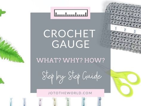 Checking your gauge is a critical step when following a crochet pattern that can make all the difference for your final product. Here you will learn what crochet gauge is, why it’s important, how to read and understand crochet gauge instructions (on a yarn label and in patterns) as well as how to measure gauge, how to check gauge, and how to adjust it so that your final product will be the size it's meant to be. Crochet Gauge Chart, Crochet For Dummies, Paw Crochet, Yarn Label, Moss Stitch Pattern, Easy Beginner Crochet Patterns, Learn Crochet, C2c Crochet Blanket, Crochet Gauge