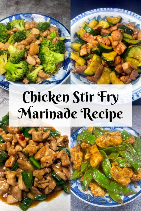 The trick to a tasty chicken stir fry is the chicken marinade! This is one of the most common ways we marinade our chicken. Gf Chicken Stir Fry, Marinade For Chicken Stirfry, Chinese Chicken Marinade Stir Fry, Chicken Marinade For Stir Fry, Chinese Chicken Marinade, Stir Fry Marinade, Chicken Stir Fry Marinade, Fried Chicken Marinade, Quick Chicken Marinade