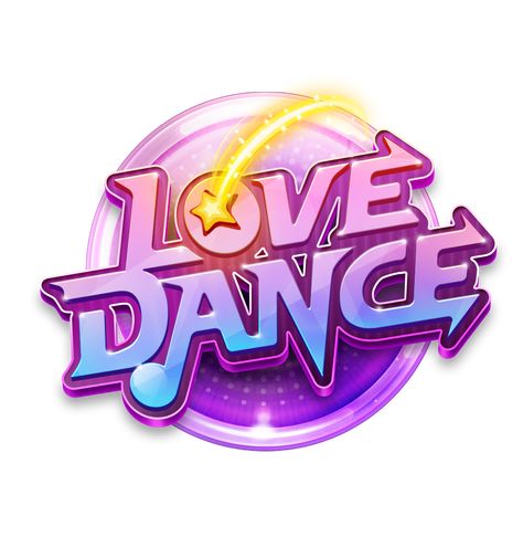 Love Dance Mobile Now Available on IOS! Dance Logo, Toys Logo, Game Font, Bg Design, Love Dance, Game Logo Design, Game Title, Gaming Banner, Bold Logo