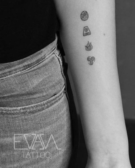 Avatar elements Avatar Elements, Element Tattoo, Atla Tattoo, Avatar Tattoo, 16 Tattoo, Zelda Tattoo, Elements Tattoo, Naruto Tattoo, Omerta Tattoo