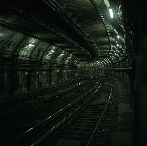 Subway Tunnel, Altered Reality, Lone Wanderer, Between Two Worlds, Subway Station, U Bahn, Post Apocalypse, Train Tracks, Final Fantasy Vii