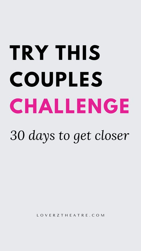 Have you been looking for ways to improve your relationship or marriage? Look no further, kindly explore these 30-day relationship challenge for couples that will deepen your bond. See these 30 day relationship challenge that refreshes love. Reignite the love and romance with your partner with these 30 day marriage challenge, plus how to improve your marriage in only 30 days Improve Relationship Couples, 30 Day Marriage Challenge, 30 Day Relationship Challenge, Challenge For Couples, Compliments For Girls, Ways To Improve Your Relationship, Love Paragraph, Marriage Challenge, Fun Couple Activities