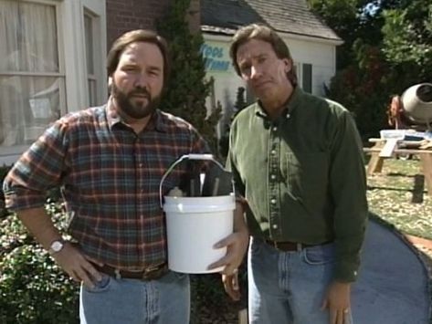 Home Improvement (1991) Richard Karn as Al  Borland and Tim Allen as Tim Taylor Tim Taylor, Tim Allen, Home Improvement Tv Show, Basement House, Diy Posts, Mens Tools, Garage Ideas, Diy Renovation, Real Estate Tips