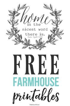 Free Farmhouse Printables, Printable Signs Free, Farmhouse Printables, Kitchen Printables, Farmhouse Printable, French Farmhouse Decor, Free Printable Wall Art, Free Printable Art, Printable Images