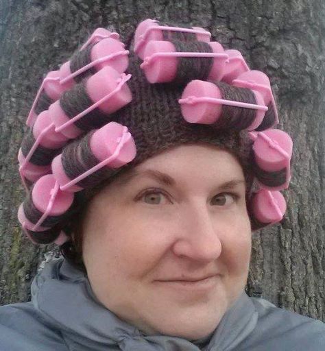 Funny Halloween Costumes for Adults that you can DIY Sponge Curlers, Funny Walmart, Crochet Costumes, Crazy Hat, Crazy Hat Day, Chemo Hats, Crazy Hats, Hat Day, Wig Hat