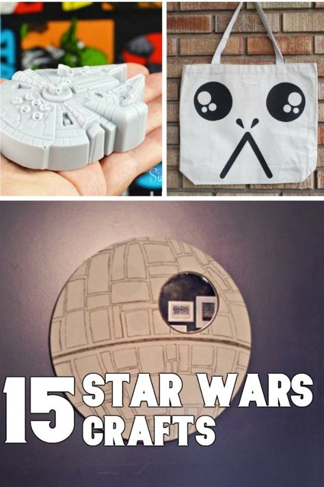 An insane amount of fun awaits you, padawan, with these 25 Star Wars Crafts you need in your life. No, really, my youngling friend, this is hours of fun to show how deep your love of the Galaxy Far Far Away truly is... #nerdymammablog #starwars #starwarscrafts #crafts #solo #jedi #yoda #craft #darkside #vader Darth Vader Craft, Star Wars Crafts For Adults, Diy Star Wars Decor, Star Wars Christmas Crafts, Star Wars Cricut Projects, Star Wars Diy Gifts, Yoda Craft, Star Wars Crafts For Kids, Star Wars Kids Crafts