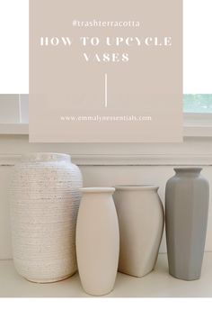 Upcycle Vases, Diy Vase Decor, Diy Painted Vases, Vase Deco, Diy Ikea, Diy Upcycling, Keramik Design, Painted Vases, Diy Vase