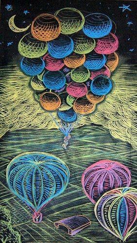 Hot air balloons & bunch of  balloons chalk art Chalk Art Christmas, Chalk Art Quotes, Chalk Festival, Christmas Street, Hot Christmas, Chalk Pastel Art, Bored Art, Art Examples, Sidewalk Chalk Art