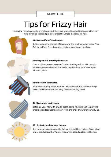 Struggling with unruly frizz that refuses to cooperate? We've got you covered! Dive into our latest post for expert tips and tricks on managing frizzy hair like a pro. From sulfate-free shampoos to cold water rinses, discover the ultimate routine to quench your hair's thirst for moisture and bid farewell to frizz. Learn the importance of a wide-tooth comb in your arsenal and sleep your way to smoother strands with silk pillowcases and hydrate from within for that enviable shine. Frizzy Hair Routine, Tame Frizzy Hair, Natural Hair Maintenance, Frizzy Hair Tips, Comb For Curly Hair, Caring For Frizzy Hair, Healthy Hair Routine, Diy Beauty Treatments, Silk Pillowcases