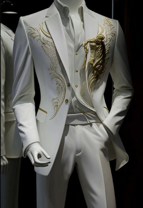 Tailored Fashion, Fancy Suit, Classy Suits, White Tuxedo, Dress Suits For Men, Men Stylish Dress, Royal Outfits, Fashion Suits For Men, Prom Outfits