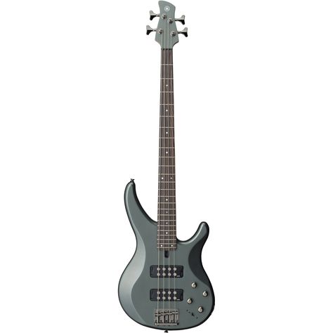 Yamaha TRBX304 - Mist Green Yamaha Bass Guitar, Yamaha Bass, Electric Bass Guitar, Solid Mahogany, Cool Guitar, Sleek Look, Bass Guitar, Sleek Design, Electric Guitar