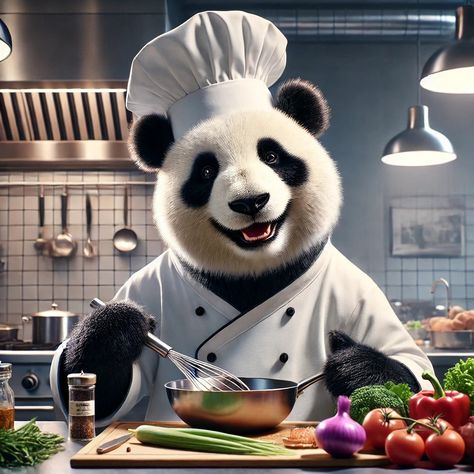 Cooking up some panda-tastic dishes! 🐼👨‍🍳✨ #MasterChefPanda #GourmetCooking #PandaInTheKitchen #makedeliciousmoments What's the most adventurous dish you've ever cooked? Let's swap recipes! 🍲🥗🍜 Cooking Panda, Cartoon Designs, Panda Bears, Gourmet Cooking, Grafic Design, Panda Bear, Cartoon Design, Bears, Coffee