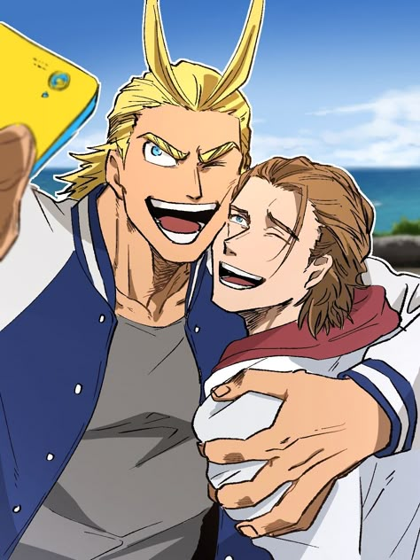 Toshinori Yagi All Might David Shield Boku no Hero Academia BNHA MHA Dave And All Might, All Might Face Claim, Toshinori Yagi Cute, All Might X Dave, Toshinori Yagi Wallpaper, All Might X Y/n, All Might Fanart, David Shield, Yagi Toshinori