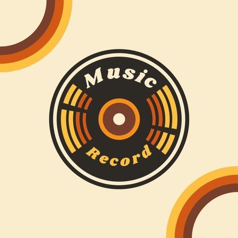 Retro Music Record Store Logo Record Logo, Alley Cats, Store Logo, Shop Logo Design, Art Attack, Alley Cat, Record Shop, Music Logo, Brand Kit