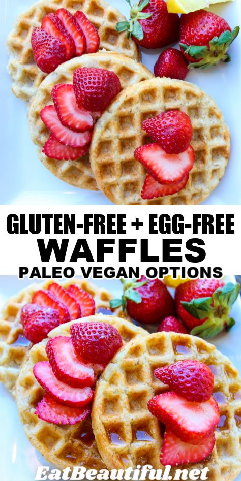 Egg Free Paleo, Eat Beautiful, Vegan Waffles, Gluten Free Waffles, Paleo Recipes Breakfast, Daily 3, Gluten Free Egg Free, Hidden Veggies, Allergy Free Recipes