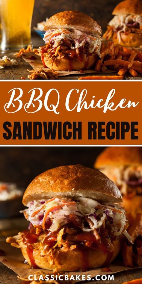 Everything you love about a BBQ chicken sandwich is in this dish. The moist and tender chicken will be the star of your meal, but we wouldn't dream of making the pot without adding a little coleslaw to the mix! This coleslaw comes together quickly and makes the perfect topping for our BBQ chicken sandwiches. Homemade Chicken Fried Steak, Quick Bbq Chicken, Barbecue Chicken Sandwiches, Bbq Chicken Sandwich Recipes, Bbq Pulled Chicken Recipes, Bbq Chicken Sandwiches, 2023 Meals, Best Bbq Chicken, Best Pressure Cooker Recipes