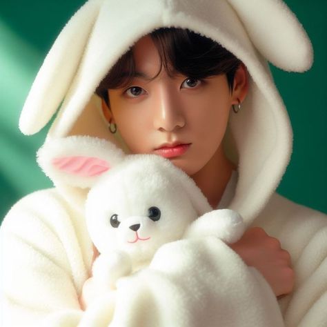 Jungkook Bunny, Bts Halloween, Barbie Fairy, Sassy Wallpaper, Bunny Wallpaper, Jungkook Selca, Jungkook Fanart, Jeon Jungkook Photoshoot, Black Pink Instagram