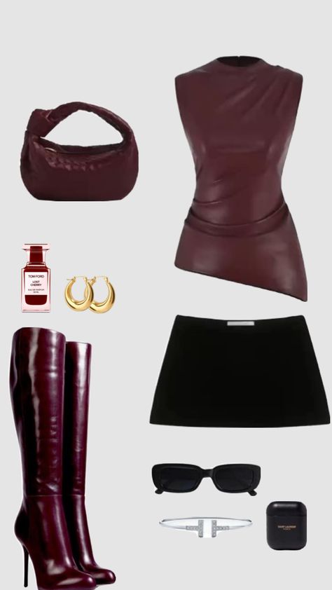 #cleangirl #outfitinspiration #outfitideas #ootd #skincare #preppy #outfit #fitinspo #outfitideas #fyp #burgandy #marron #red Marron Red, Skincare Preppy, New York Fits, Autumn Fits, Dark Feminine Aesthetic, Preppy Outfit, Feminine Aesthetic, Kpop Outfits, New Wardrobe