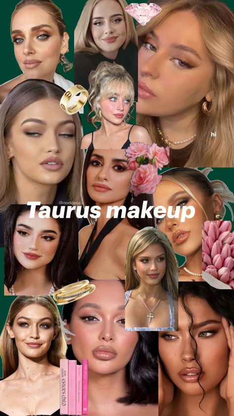 Taurus In Venus Aesthetic, Taurus Venus Makeup, Taurus Lilith Aesthetic, Taurus Rising Makeup, Taurus Rising Outfits, Taurus Rising Style, Gemini Rising Makeup, Venus In Taurus Aesthetic, Taurus Makeup Look