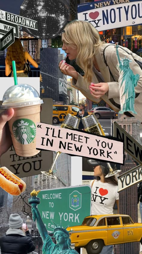 New York Vision Board, Nyc Dream, Oc California, Nyc Bucket List, New York Broadway, Stile Blair Waldorf, New York Vibes, Nyc Lifestyle, New York Wallpaper