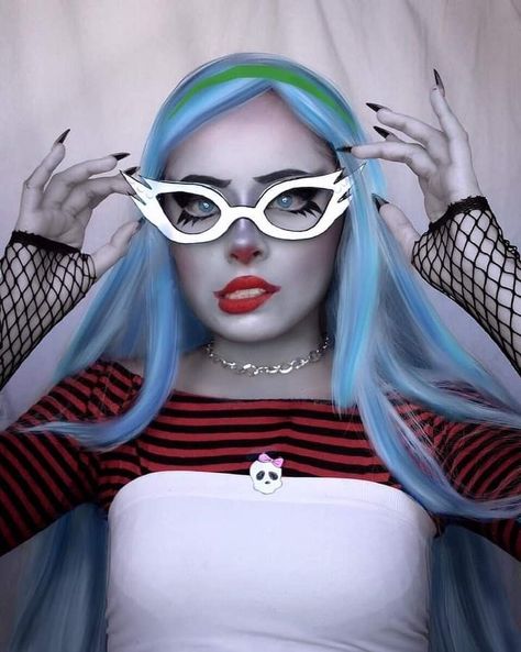 High Astetic, Monster High Halloween Costumes, Monster High Makeup, Monster High Ghoulia, Monster High Halloween, Monster High Cosplay, Monster High Costume, Arte Monster High, Monster High Pictures