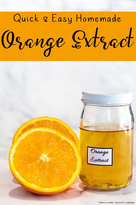 Orange Extract Recipes, Diy Extracts, Elixir Recipe, Infused Sugar, Orange Extract, How To Make Orange, Orange Vodka, Orange Syrup, Lemon Uses