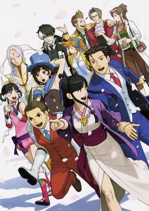 Unnecessary Feelings, Simon Blackquill, Miles Edgeworth, Apollo Justice, Professor Layton, Phoenix Wright, Game Illustration, Ace Attorney, An Anime