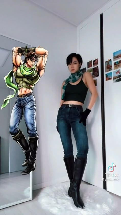 Jjba Fashion Style, Jjba Halloween Costumes, Jojo Style Clothes, Jojo's Bizarre Adventure Outfits, Jojo Outfit Ideas, Jjba Inspired Outfits, Jojo Inspired Outfits, Jjba Outfits, Jojo Funny