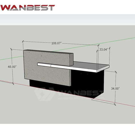 grey dove salon office lobby reception counter for sale Reception Design Office, Office Reception Counter Design, Reception Desk Drawing, Office Lobby Reception, Office Reception Area Design, Office Reception Counters, Office Reception Table Design, Cash Counter Design, Office Counter Design